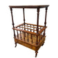 Antique 19th C Walnut Canterbury side table magazine rack.