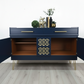 MADE TO ORDER-MIDCENTURY NATHAN NAVY BLUE SIDEBOARD