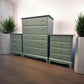 Stag Minstrel Tallboy and pair of matching 4 drawer bedsides set ‘Foxtrot’