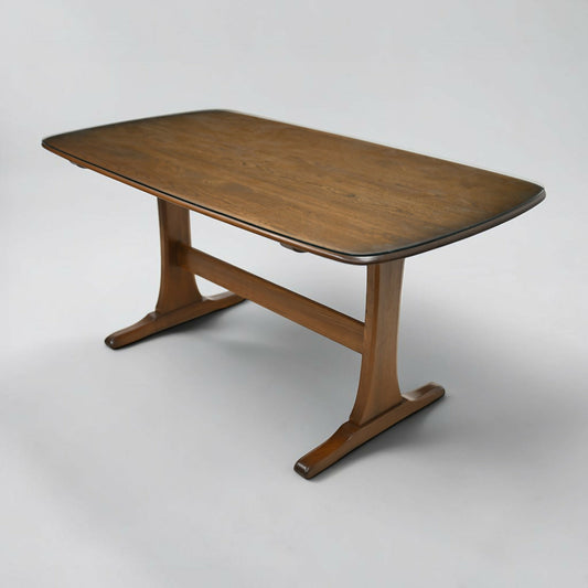 Ercol Elm Dining Table Plank Top Retro Golden Dawn Finish FREE UK Delivery*