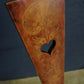 Vintage Beech And Oak Heart Back Chair