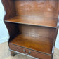 Vintage Mahogany Four Shelf Waterfall Bookcase