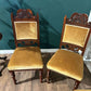 Four Edwardian Carved Walnut Dining Chairsn