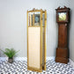 Folding Screen Room Divider Gilt Wood French Empire Style Paravent Silk and Glas