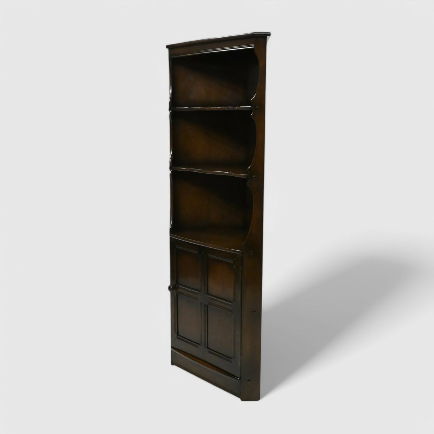 Genuine Ercol Mural Corner Cabinet with Shelves and Cupboard TR FREE UK Delivery. SBR10102/1902E