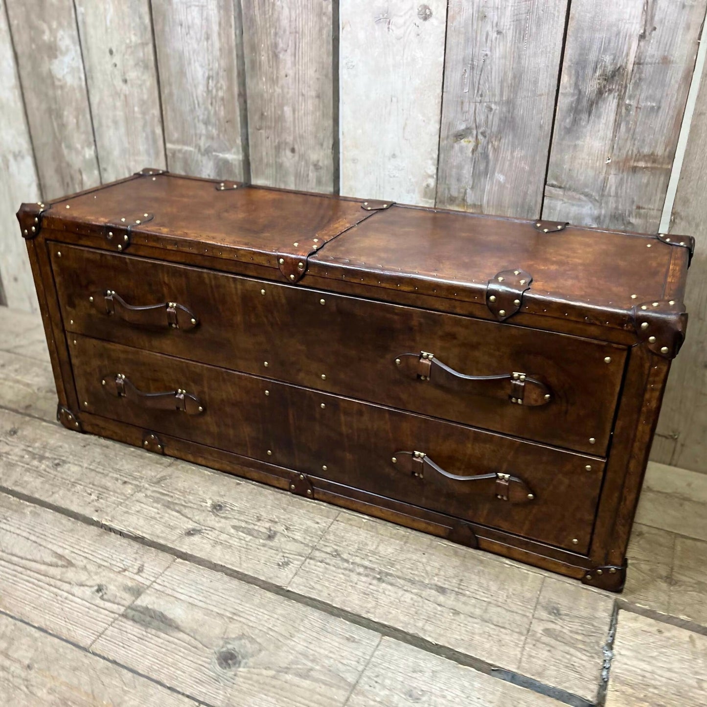 Bespoke hand dyed tailored luxury tv unit