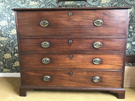 Georgian Sectretaire Chest of Drawers - mahogany 18th century