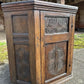 Antique Ecclesiastical Carved Oak Corner Kitchen Pantry Storage Cupboard