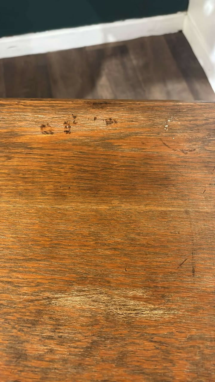 Early 20th Century  Oak Window Table0
