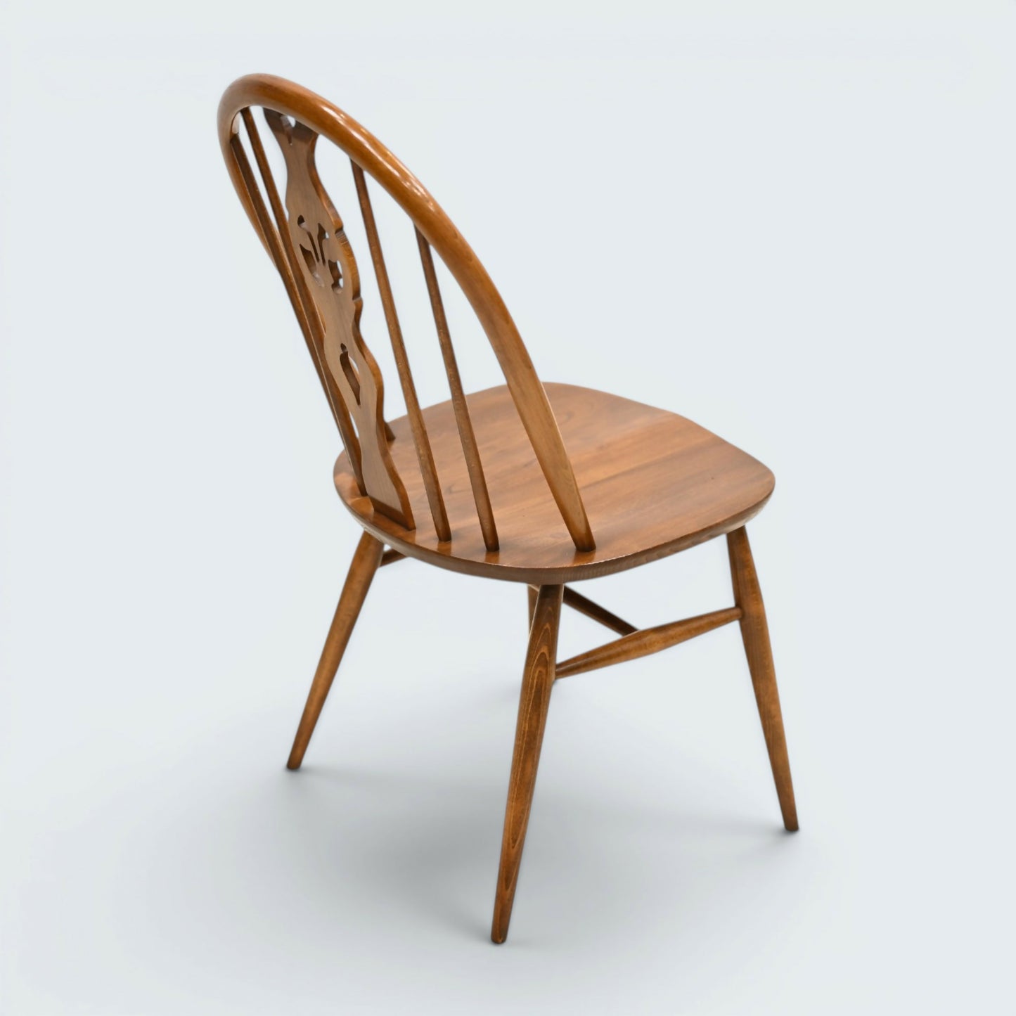 4 Ercol Fleur De Lys Bow Back Kitchen/Dining Chairs Model 878 FREE UK Delivery