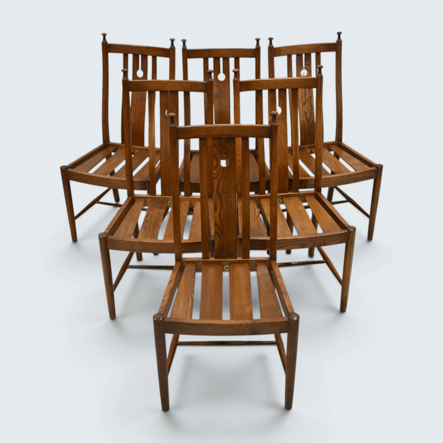 Ercol Set Of 6 Dining Chairs Golden Dawn Finish Model 872 FREE UK Delivery*