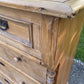 Large Rustic Antique Solid Pine European Style Chest Of Drawers