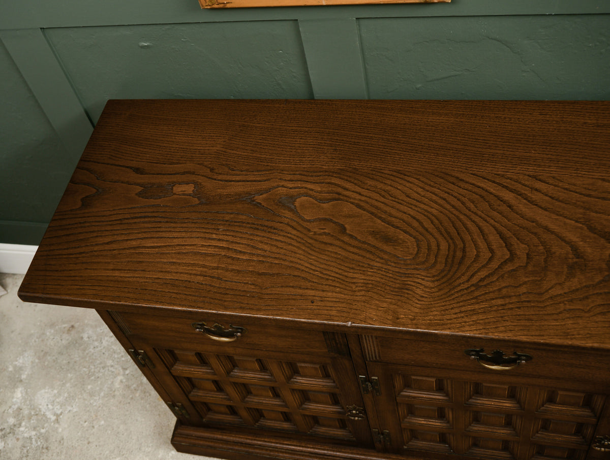 Vintage Younger Toledo Oak Sideboard - Very Long