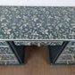 Hand-Painted Green Stencil Desk | Upcycled Vintage Writing Table | Unique Statement Piece