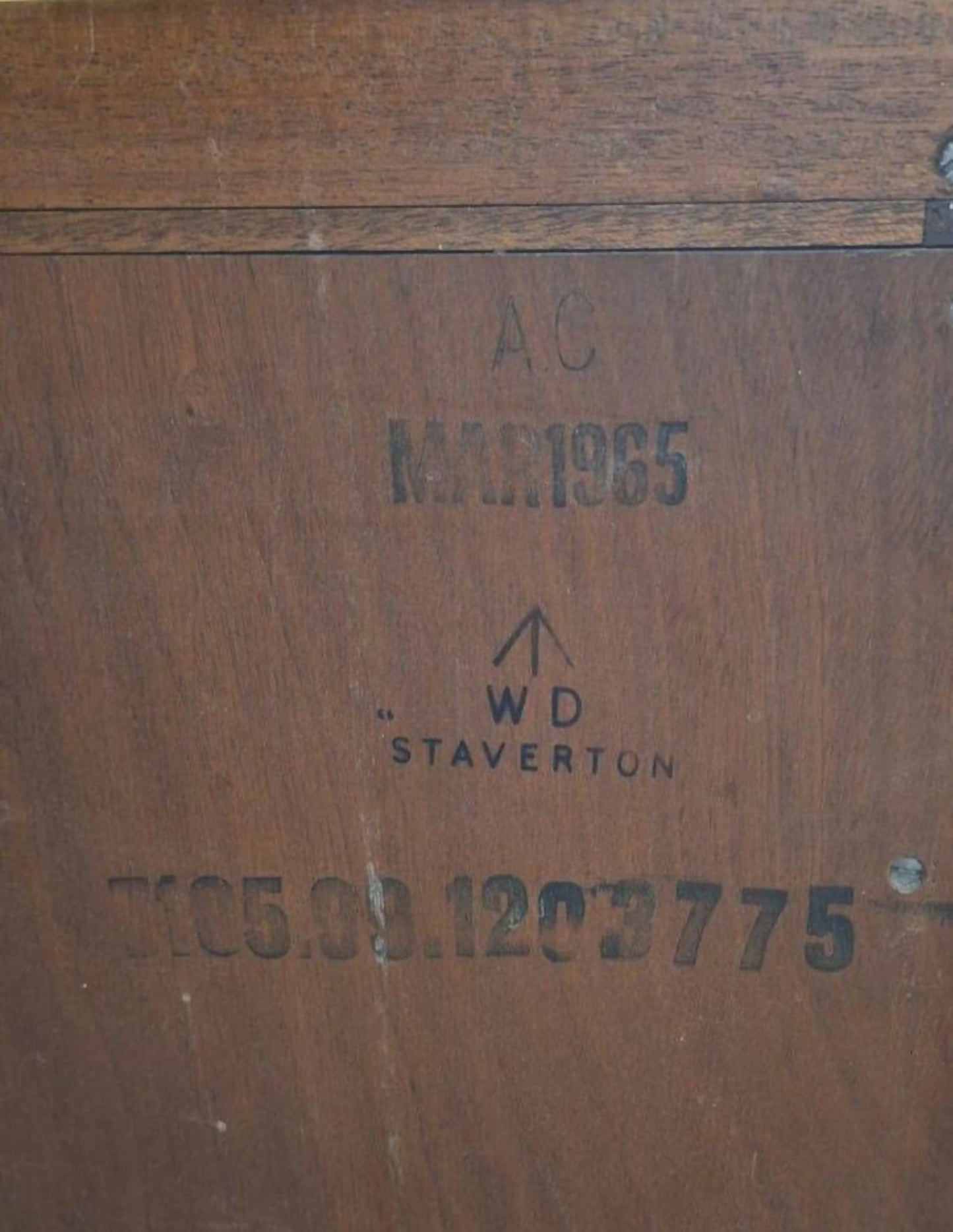 Chest of drawers ~ Teak ~ Vintage Industrial ex M.O.D. 1965