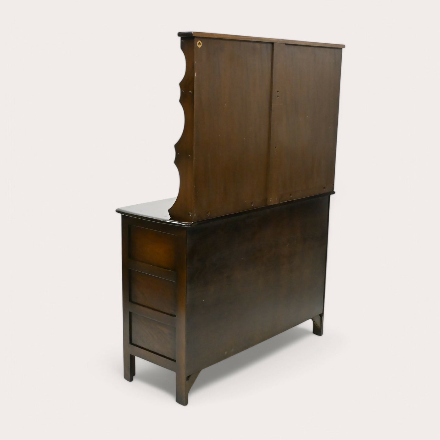 Ercol Welsh Dresser 2 Drawers 2 Cupboards Shelving 1970s Dark FREE UK Delivery. SBR10105/2002E