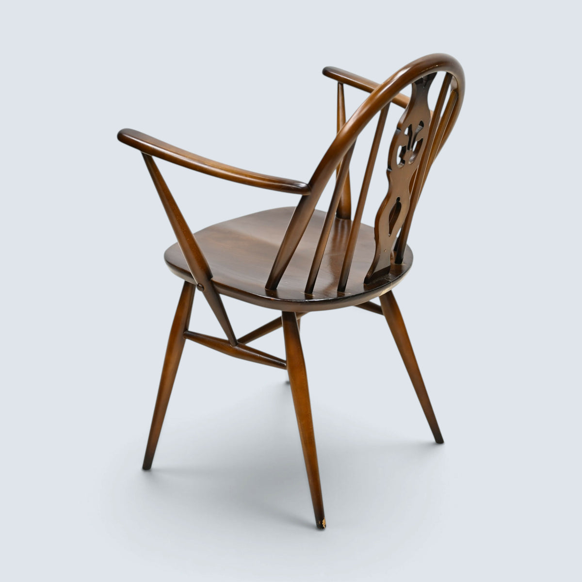 4 Ercol Windsor Dining Chairs Fleur-De-Lyes Traditional Finish FREE UK Delivery*
