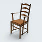 6 Ercol Dining Chairs 1970s Ladderback Drop On Seats Blue Label FREE UK Delivery