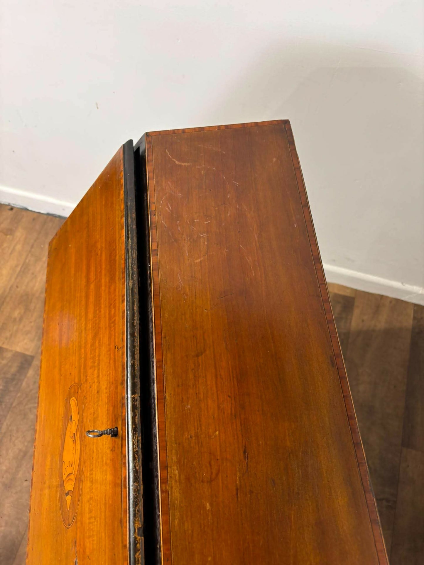 Edwardian Inlaid Mahogany Bureau
