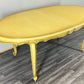 Vintage French Louis XVI Dining Table Set | Shabby Chic Oak Furniture | Includes 6 Upholstered Chairs Carved Detail LOT 4404