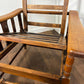 Vintage Oak Reclining Armchair
