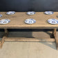 Bleached Oak Farmhouse Dining Table