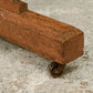 Antique Oak Shop/Cloakroom Clothes Hanging Rail - Coat Rack - Open Wardrobe