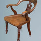19th Century Walnut Desk Chair / Office Chair