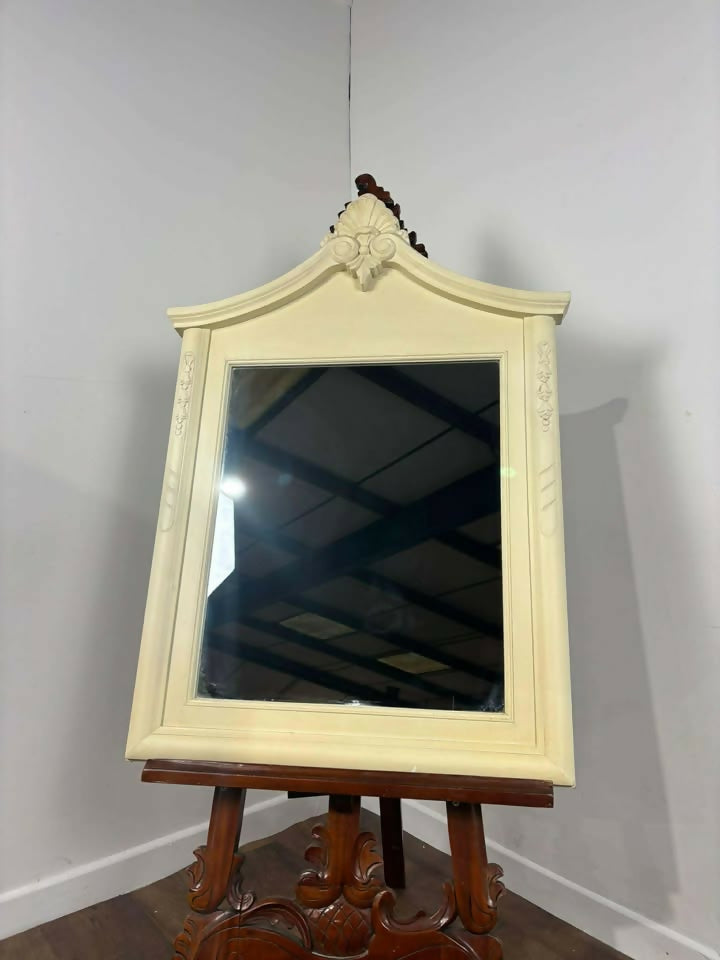 Reproduction Ornate Cream Coloured Wall Mirror