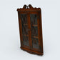 Old Charm Hanging Corner Display Cabinet Leaded Glass Tudor Brown FREE Delivery*