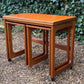 Mid Century McIntosh Triform Teak Nest Of Tables c,1960s