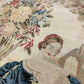 19th Century Oak Occasional Table With Tapestry Top Under Glass