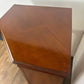 Edwardian Flame Mahogany Inlaid Freestanding Corner Cabinet