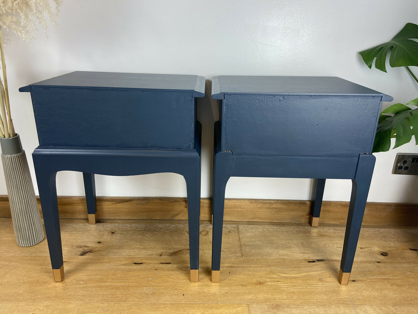 Stag leggy bedside cabinets (pair)