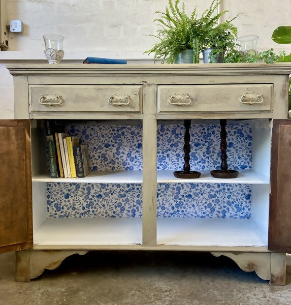 Sideboard Distressed Painted Arts & Crafts