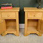 Pair Pine Bedside Tables - Modern