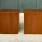 Pair Mid Century Teak Bedside Table - 1960s - Avalon