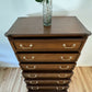 Vintage Stag Tallboy Chest Of Drawers Mid Century Tall Boy Stag Chateau