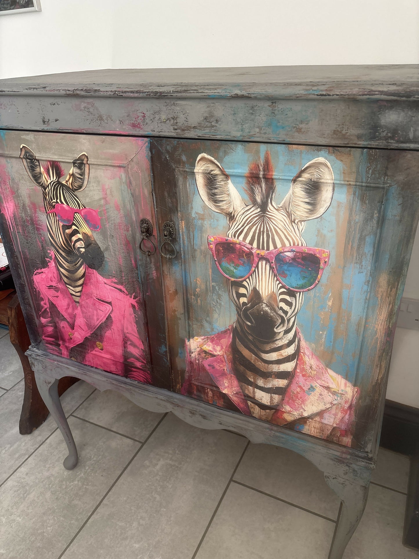 Funky Upcycled Cabinet