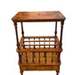 Antique 19th C Walnut Canterbury side table magazine rack.
