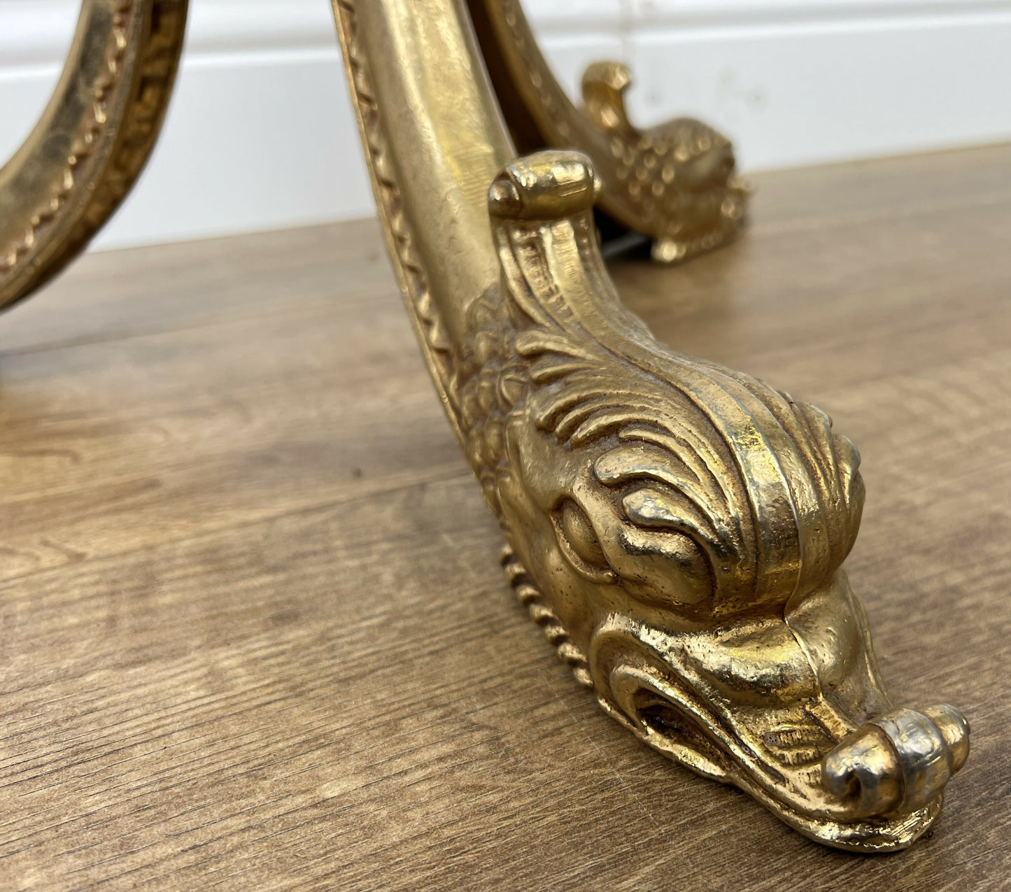 Standing Coat Hanger Vintage French Style Brass Ornate Coat Rack LOT 6453