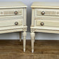 Pair of Bedside Tables Vintage French Shabby Chic Nightstands Cabinets LOT 6228