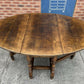 Titchmarsh & Goodwin Antique Style Oak Dropleaf Gateleg Dining Table Rl 42