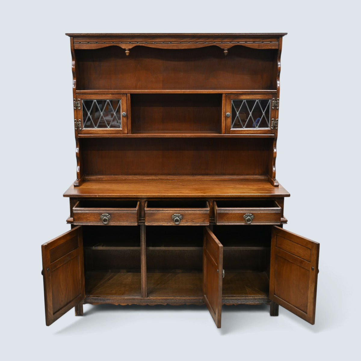 Old Charm Welsh Dresser Sideboard Dresser Top Light Oak Finish FREE UK Delivery*