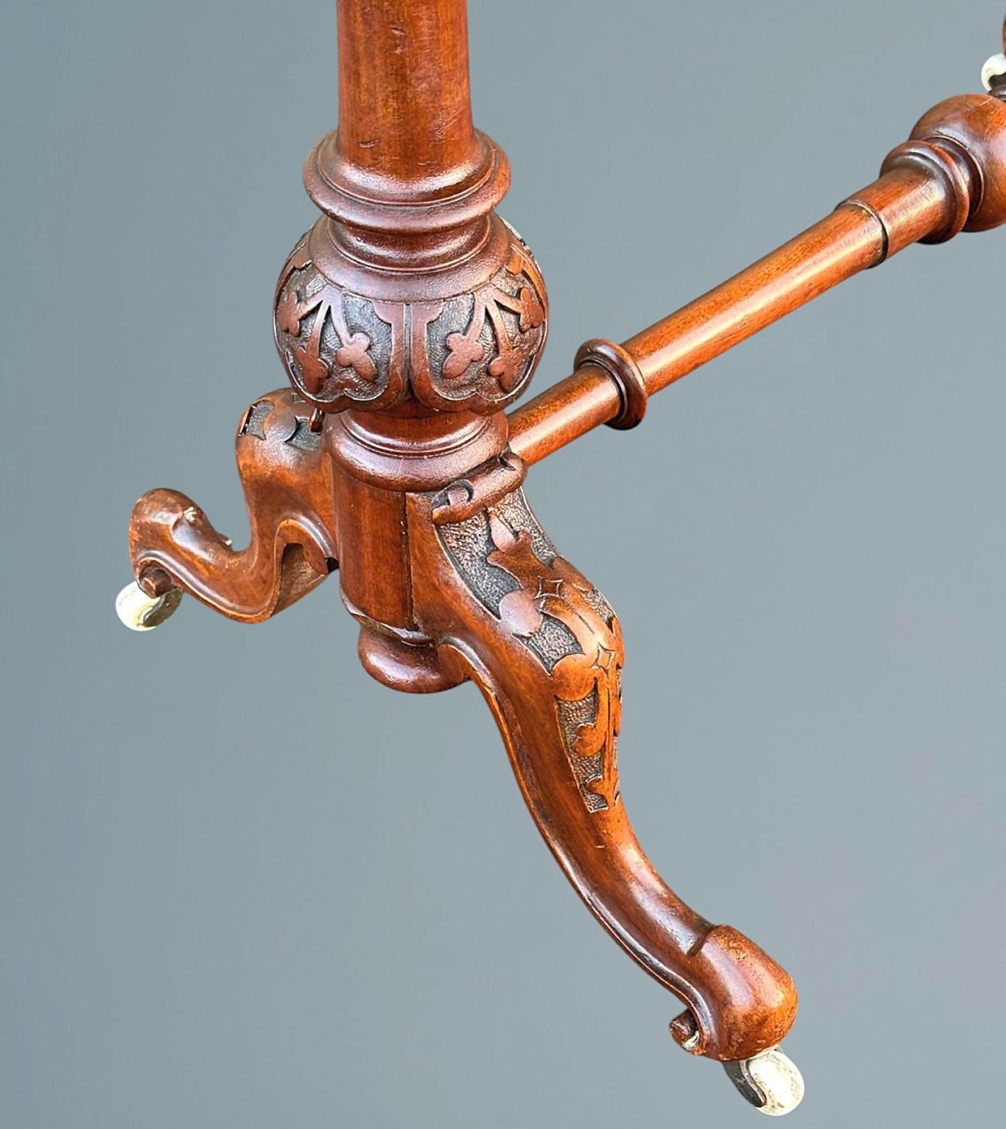 Antique Victorian Inlaid Walnut Free Standing Table