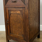 Bedside Table Antique French Marble Top Oak Cabinet Carved Cupboard LOT 6200