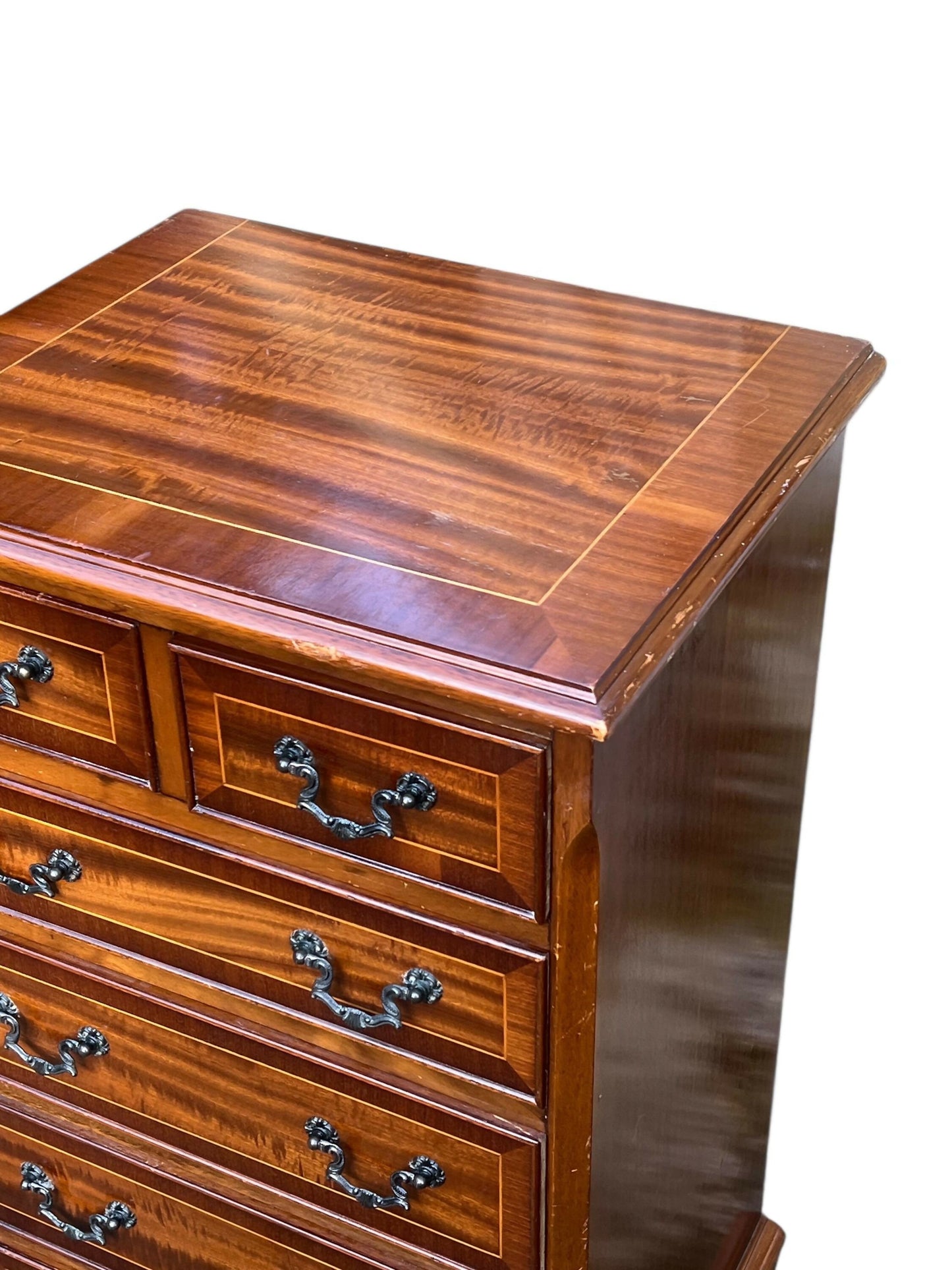 Vintage Georgian style Mahogany chest of drawers / bedside table priorandpender 5 out of 5 stars