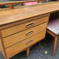 Mid Century Modern Dressing Table by White & Newton with stool and mirror
