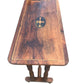 Antique Walnut and Oak 19th C stretcher side table