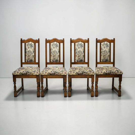 4 Old Charm Lancaster Dining Chairs Light Oak Finish FREE UK Delivery*